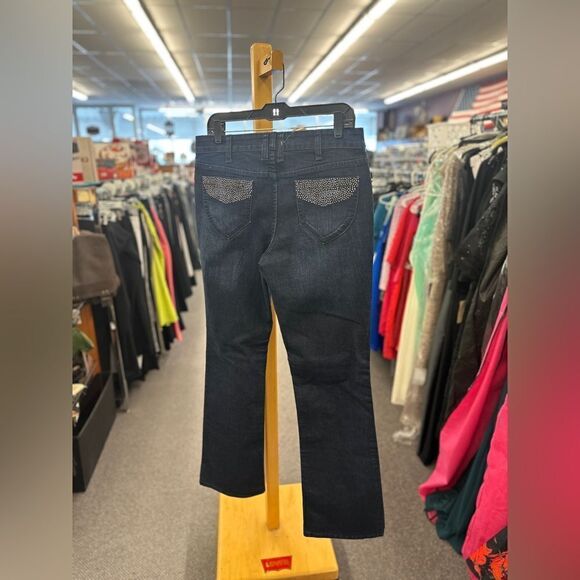 Bandalino Sz. 8 Black Jeans New - Picture 3 of 4